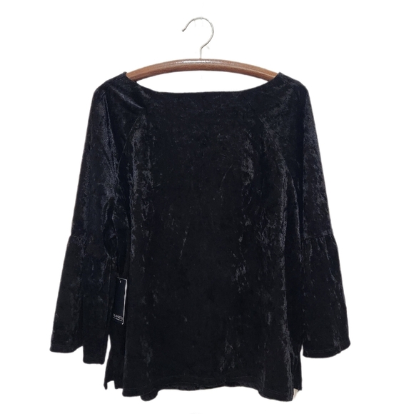 ELOQUII Velvet Top, Black, Women's 16 - Picture 2 of 7